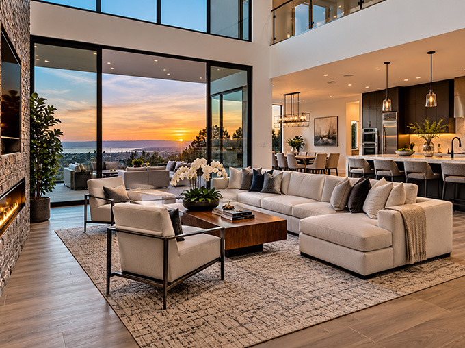 Contemporary residential interior